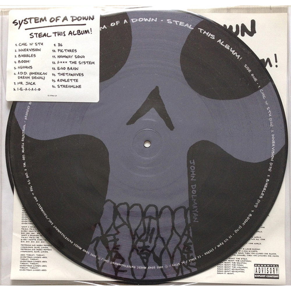 Вінілова платівка System of a down - Steal This Album!, 4085