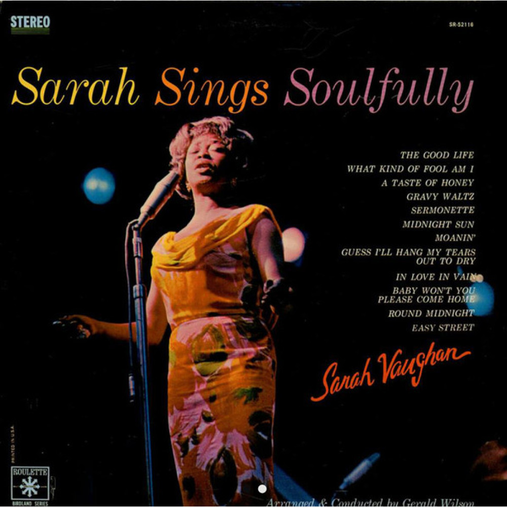 Виниловая пластинка Vaughan, Sarah  - Sings Soulfully, 5622