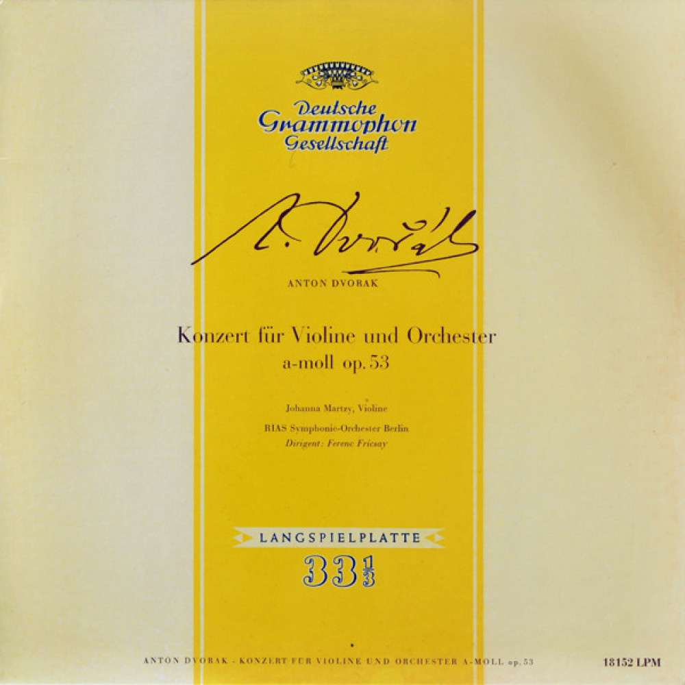Виниловая пластинка Dvorak, A. - Konzert Fur Violine Und Orchester A-Moll, 7089