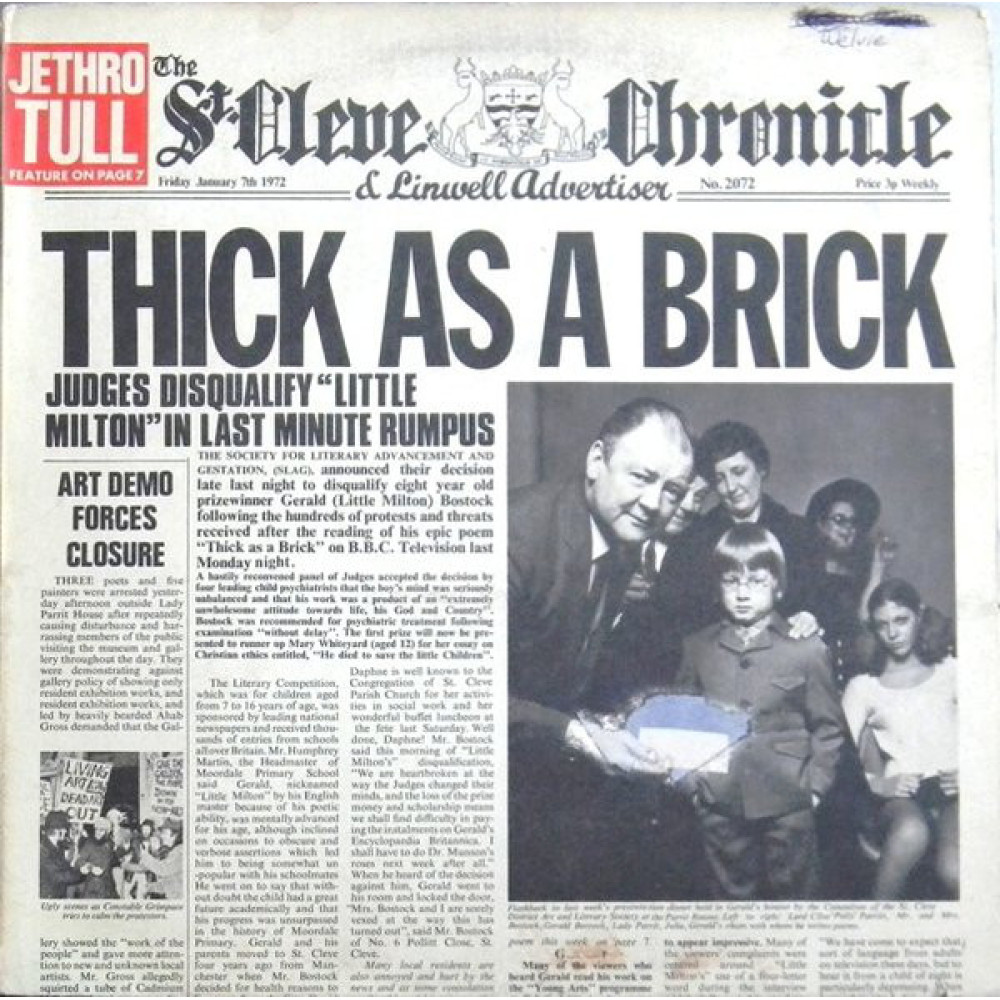 Виниловая пластинка Jethro Tull - Thick As a Brick, 7933